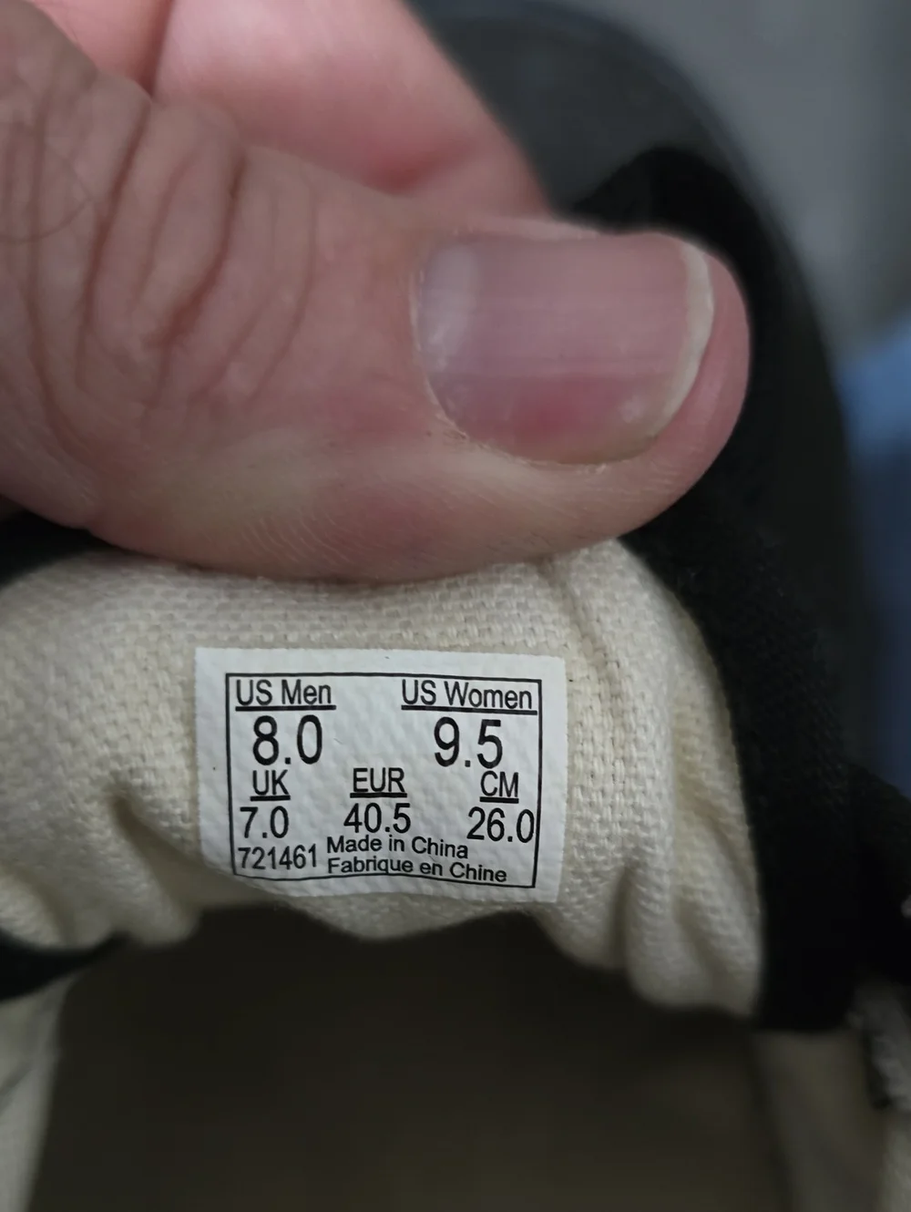 Vans Black Canvas Low-Top Sneakers